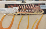 Liquid Flames 3-Dimensional Decal Motorcycle Helmet Tank Vehicle Exterior Graphi
