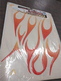 Liquid Flames 3-Dimensional Decal Motorcycle Helmet Tank Vehicle Exterior Graphi