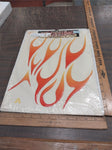 Liquid Flames 3-Dimensional Decal Motorcycle Helmet Tank Vehicle Exterior Graphi
