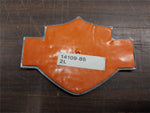 New Left Side OEM Black Chrome Harley  Tank Emblem Badge Bar & Shield FXR 14109-