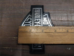 New Left Side OEM Black Chrome Harley  Tank Emblem Badge Bar & Shield FXR 14109-