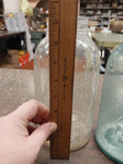 Vintage Ball Mason Jar Lot of 3 Blue Glass Zinc Lid Fluted Glass Perfect Mason