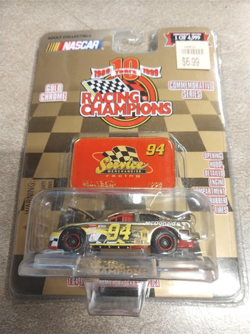 Vtg NOS Nascar Racing Champions Mcdonalds Gold Die Cast Car Bill Elliot #94