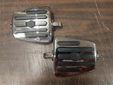 Chrome Rubber Harley Davidson Mini Foot Board Wide Footrest Pegs