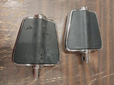 Chrome Rubber Harley Davidson Mini Foot Board Wide Footrest Pegs