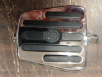 Chrome Rubber Harley Davidson Mini Foot Board Wide Footrest Pegs