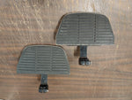 1988-1992 Harley Touring OEM Wrinkle Black Passenger Floor Boards Mounts FLHT