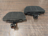 1988-1992 Harley Touring OEM Wrinkle Black Passenger Floor Boards Mounts FLHT