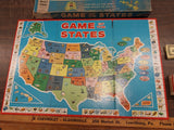 Vintage 1960's Milton Bradley Game of the States Board Game Made in USA Used