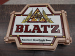 Vtg 1977 Blatz America's Great Light Beer Lighted Advertising Sign Working Plast