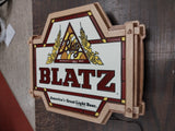 Vtg 1977 Blatz America's Great Light Beer Lighted Advertising Sign Working Plast