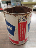 Atlantic Motor Oil Can Advertising Sign Aviation Aircraft Richfield Oil Empty
