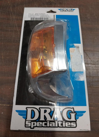 Drag Specialties Front Fender Tip Amber Light Touring Softail Harley DS-719933