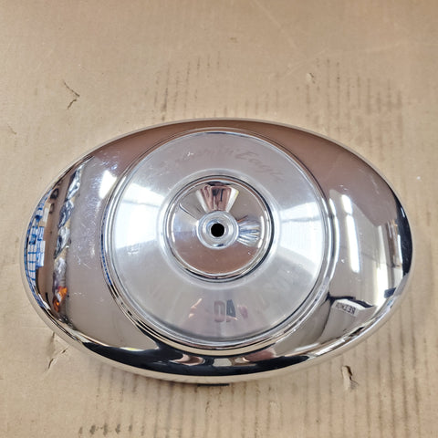 Harley Screaming Eagle football Flatback Air cleaner Chrome cover Bagger Touring