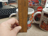 VINTAGE COCA-COLA SET OF 2 COFFEE CUP MUG CHRISTMAS SANTA CLAUSE NIB 1997 COKE