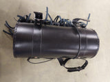 Black 11X5 Fringe Leather Tool Roll Fork Bag Harley Honda Motorcycle Sportster