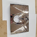 New Chrome Old Style front fork headlight tins 1980-1984 Harley Hydraglide FL