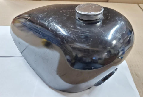Custom Black Harley Old Skool Chopper Peanut Gas Tank Tunnel Triumph Honda W Cap