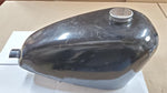 Custom Black Harley Old Skool Chopper Peanut Gas Tank Tunnel Triumph Honda W Cap