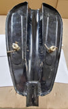 Custom Black Harley Old Skool Chopper Peanut Gas Tank Tunnel Triumph Honda W Cap