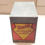 Vtg Shurhit Ignition parts Metal Cabinet Advertising Sign Garage Service station