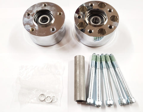 Chrome Rear Wheel Forge-Tec Hub 1986-99 Harley FLST FXST FXR XL Big Twin Touring