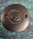 OEM Harley Davidson Black Willie G Skull Right Side Medallion Emblem XG 25800100