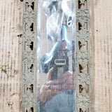Antique 19th Century Ornate Loius XIV Dolphin Brass Mirrored Candle Sconce