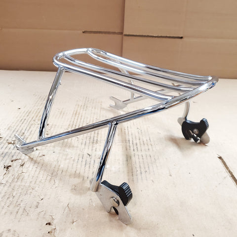 Genuine OEM Harley 2000-06 Softail Chrome Solo Detachable Luggage Rack Heritage