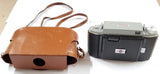 vtg KODAK TOURIST II CAMERA W/ORIGINAL LEATHER CASE PHOTOGRAPHY PHOTO