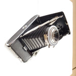 vtg KODAK TOURIST II CAMERA W/ORIGINAL LEATHER CASE PHOTOGRAPHY PHOTO