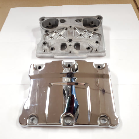 Chrome Rocker boxes Harley Twin Cam FLST Softail Touring FXD Dyna OEM Set Nice!