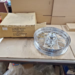 Front Rear Spoke Wheel Harley Shovelhead FLH FX 1973-1981 3.00x16 Chrome Damaged
