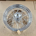 Front Rear Spoke Wheel Harley Shovelhead FLH FX 1973-1981 3.00x16 Chrome Damaged