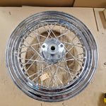 Front Rear Spoke Wheel Harley Shovelhead FLH FX 1973-1981 3.00x16 Chrome Damaged