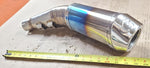 Scorpion Oval Slip-on Flame Titanium Muffler Exhaust '06-'07 GSXR600/750. 763277
