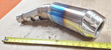 Scorpion Oval Slip-on Flame Titanium Muffler Exhaust '06-'07 GSXR600/750. 763277