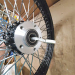 Ultima 21X2.15 SD 1" Axle Black Chrome 60 Spoke Front Wheel Billet Hub Harley