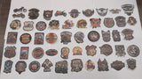 50 Assorted Harley Motorcycle Stickers Chopper Ladies Eagles Ride Skulls Garage