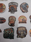 50 Assorted Harley Motorcycle Stickers Chopper Ladies Eagles Ride Skulls Garage