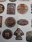 50 Assorted Harley Motorcycle Stickers Chopper Ladies Eagles Ride Skulls Garage