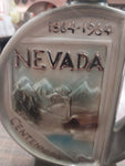 Vtg EMPTY1963 Jim Beam Nevada Centennial 1864-1964 Whiskey Decanter Regal China