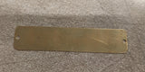 Vtg J Hook Air Cleaner Tag Brass Panhead Knucklehead Flathead UL Linkert