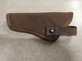 Left Vintage Made In USA Bucheimer 626-2 Brown Nylon Shooting Holster
