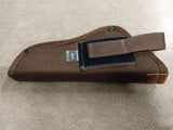 Left Vintage Made In USA Bucheimer 626-2 Brown Nylon Shooting Holster