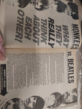 VTG November 1967 Teen Life Magazine Monkees Vs. Beatles Vol 7 #7
