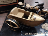 1933 Motorcycle Side/Car Bank Ultra Classic Marble Granite Base Harley