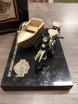 1933 Motorcycle Side/Car Bank Ultra Classic Marble Granite Base Harley