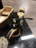 1933 Motorcycle Side/Car Bank Ultra Classic Marble Granite Base Harley