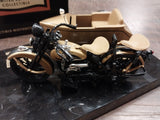 1933 Motorcycle Side/Car Bank Ultra Classic Marble Granite Base Harley